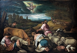 Verkondiging aan de Herders, Francesco Bassano