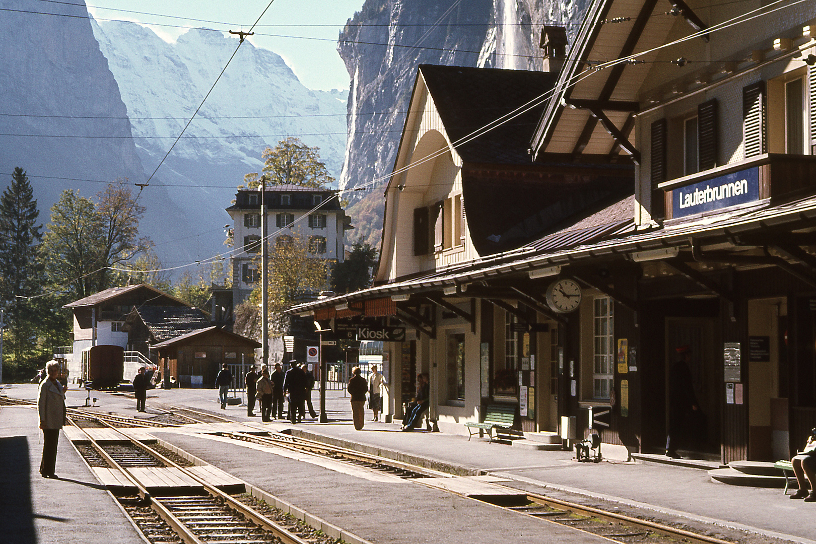 Station Lauterbrunnen, Zwitserland, Lauterbrunnen station