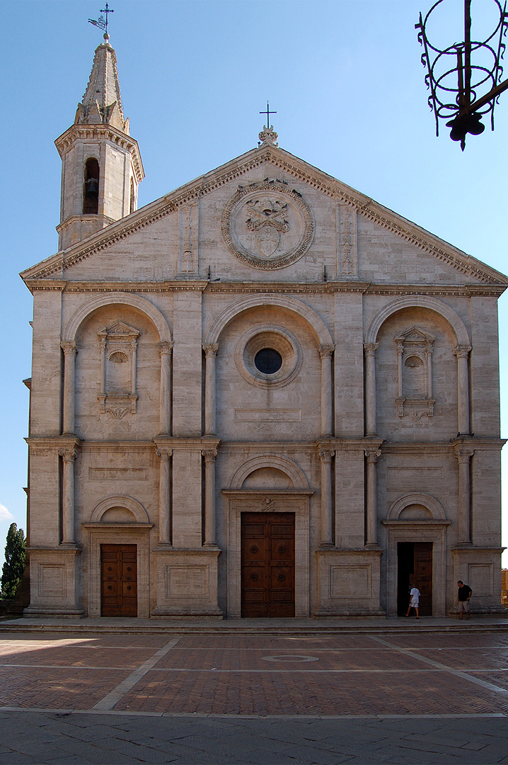 Co-kathedraal van Pienza (SI, Toscane, Itali), Pienza Cathedral (SI, Tuscany, Italy)