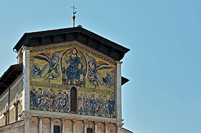 Basiliek van San Frediano, Lucca, Toscane, Itali; Basilica of San Frediano, Lucca, Tuscany, Italy